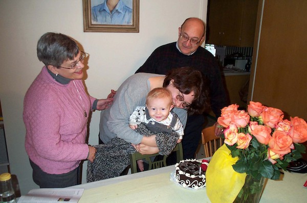 Blowing out the cake (11-9-2003 15:46)