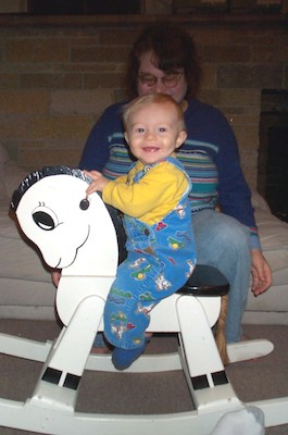 Tim on Rocking Horse (12-03-2003 19:54)