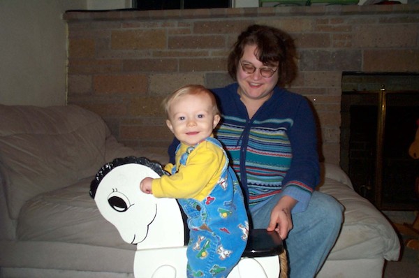 Tim on Rocking Horse (12-03-2003 19:54)