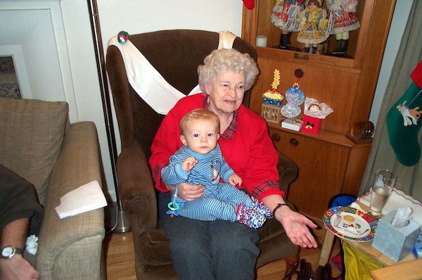 Tim and Great-Grandma (12-25-2003 14:17)