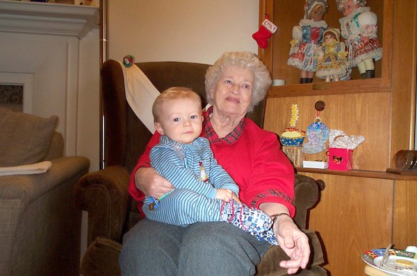 Tim and Great-Grandma (12-25-2003 14:17)