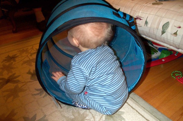 Tim in the hamper (12-25-2003 17:39)
