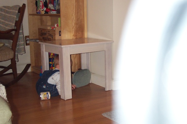 Tim and foot-stool (12-28-2003 18:25)