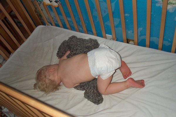 Tim snoozing (with butt in the air) (2004-06-17 17:57:18)