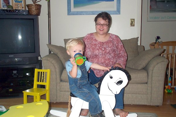 Tim on Rocking Horse (8-7-2004 9:10)