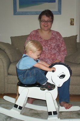 Tim on Rocking Horse (8-7-2004 9:11)