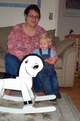 Tim on Rocking Horse (8-7-2004 9:11)