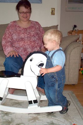 Tim on Rocking Horse (8-7-2004 9:11)