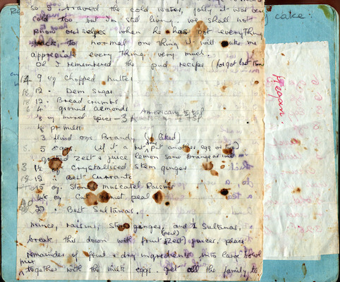 Mary's Seedy Cake, cont.