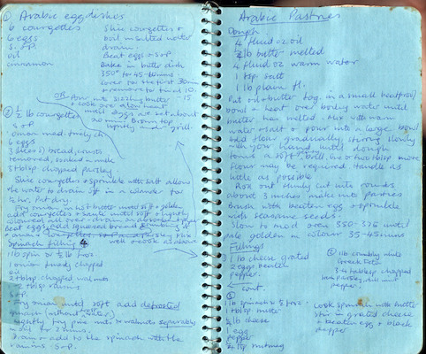 Arabic egg dishes; Arabic Pastries