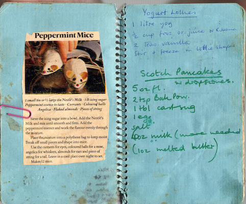 Peppermint Mice, Yogurt Lollies, Scotch Pancakes