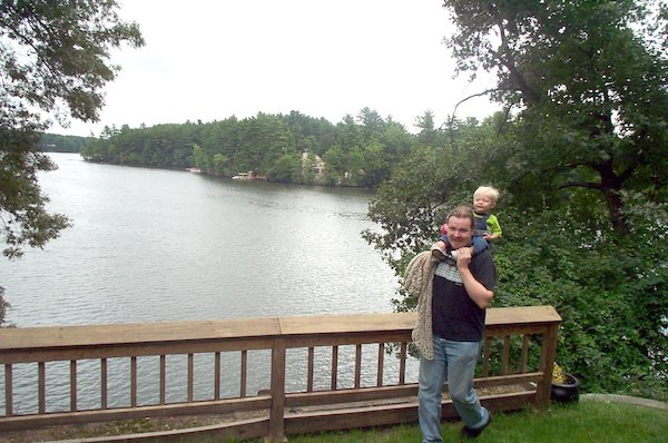 Tim & Ben at lake (9-5-2004 9:22)