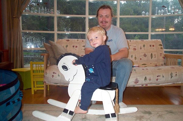 Tim on horse (9-16-2004 19:2)