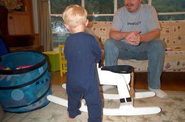 Tim with horse (9-16-2004 19:4)