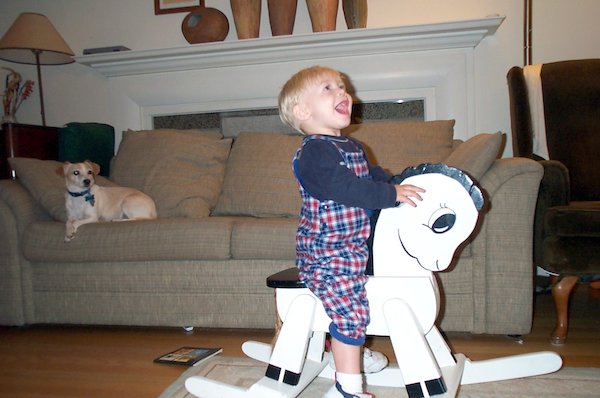 Tim on Horse (10-19-2004 19:06)