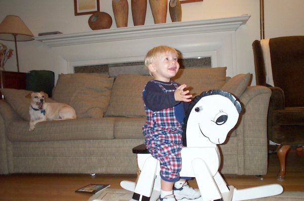 Tim on Horse (10-19-2004 19:06)