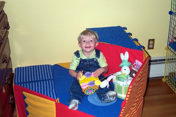 Tim and Easter Basket (03-26-2005 14:36)