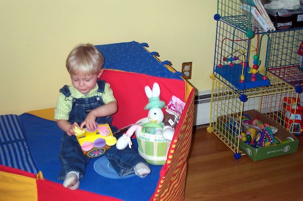 Tim and Easter Basket (03-26-2005 14:37)