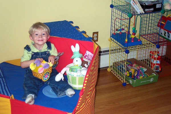 Tim and Easter Basket (03-26-2005 14:37)