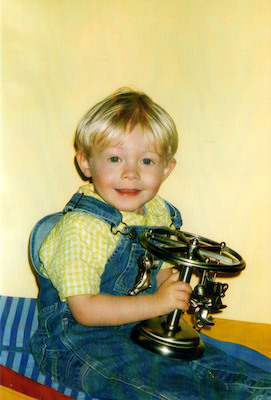 Tim holding carousel (03-26-2005)