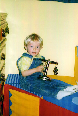 Tim holding carousel (03-26-2005)