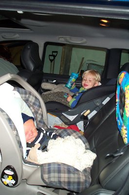 Tim and Nicholas' first car trip (06-18-2005 17:56)