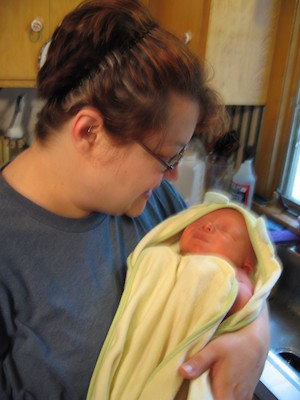 Xine and Cole post-bath (06-28-2005 11:38)