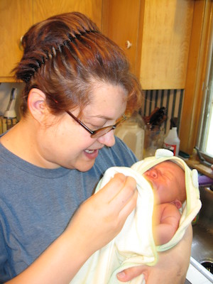 Xine and Cole post-bath (06-28-2005 11:38)